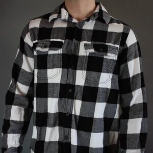 Black and white flannel